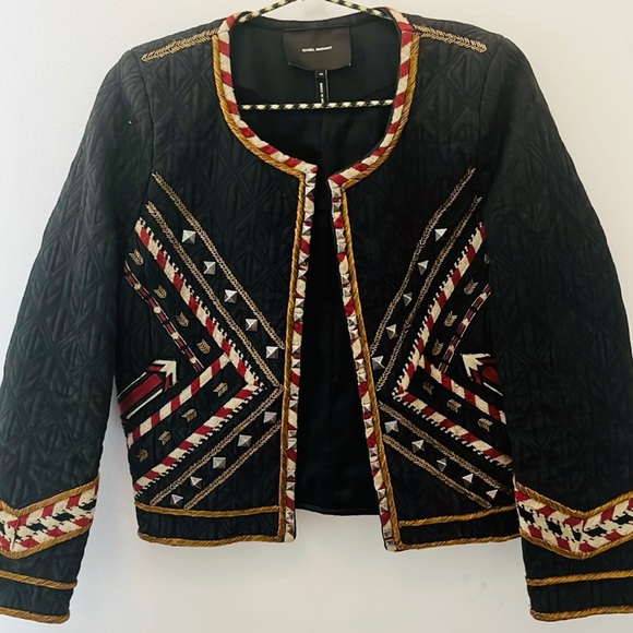 Isabel Marant Quilted Black Jacket - Picture 1 of 4